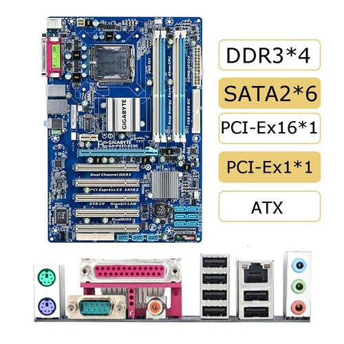 Per gigabyte p43t - ga-p43t-es3g, lga